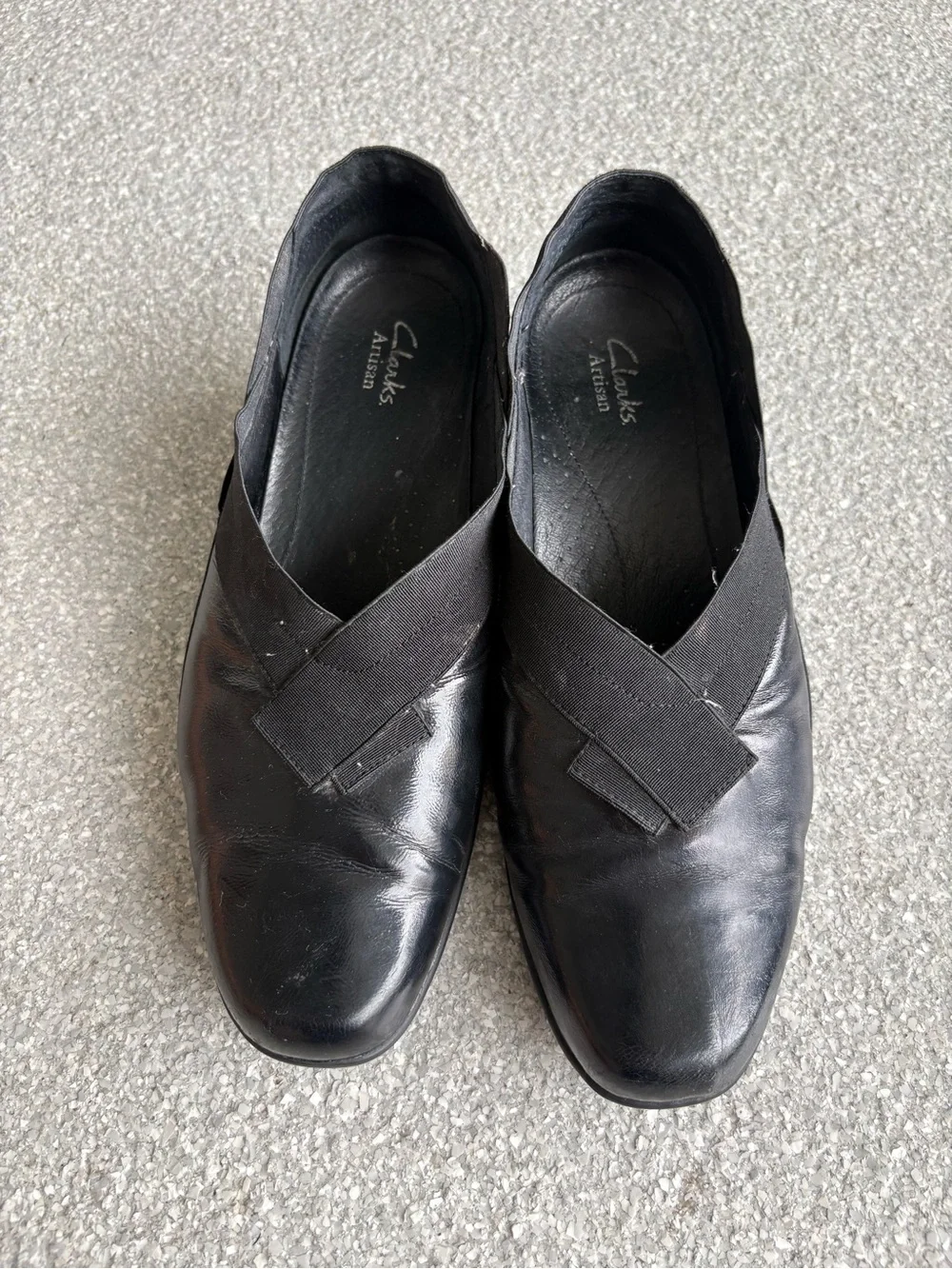 Clarks Artisan slip-on wedge size 9